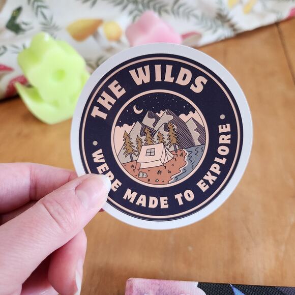 Laptop Sticker Camping Gift For Hiker Outdoors Backpacking Survivalist Present - Picture 1 of 3
